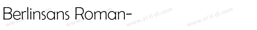 Berlinsans Roman字体转换